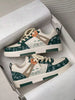 Men's Personalized Random Print Fashion Patchwork Low-Top Flat Skate Shoes, Teenagers Outdoor Multifunctional Thick Sole Lace-Up Casual Sports Sneakers